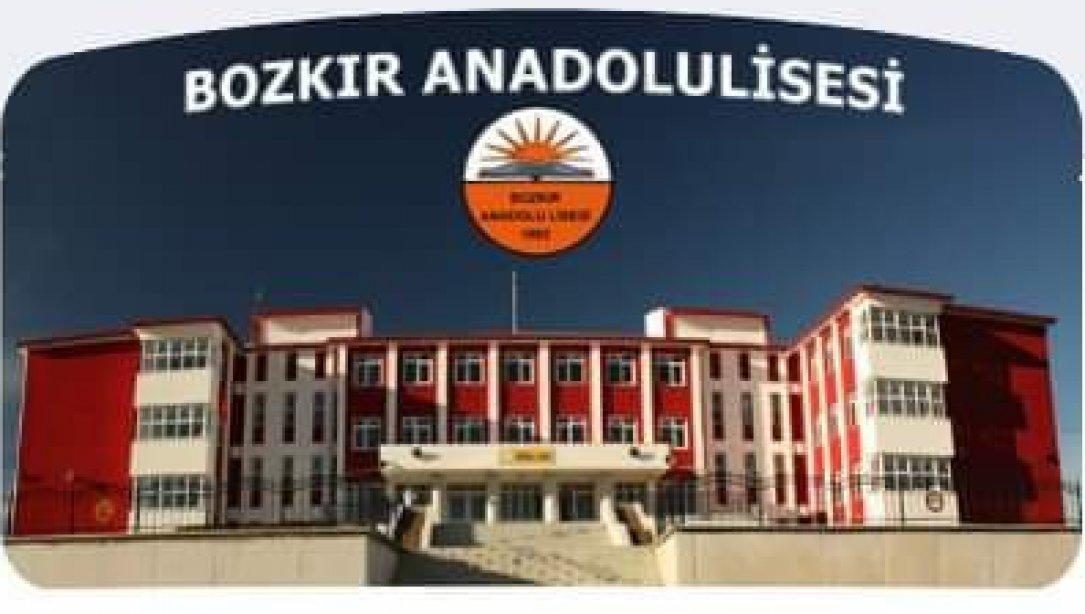 Bozkır Anadolu Lisesi 2020-2021 Eğitim-Öğretim Yılına Sınavla Öğrenci Alan Proje Okulu Ünvanı ile Başlayacaktır.