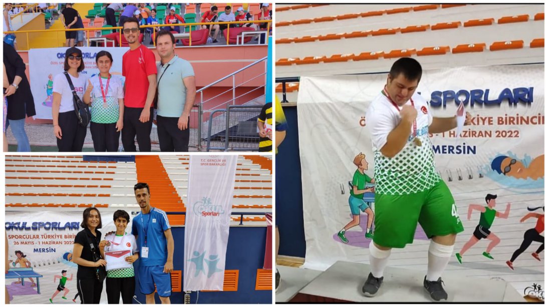 Türkiye Şampiyonası Özel Sporcular Atletizm ve Masa Tenisi Turnuvası Başarılarımız