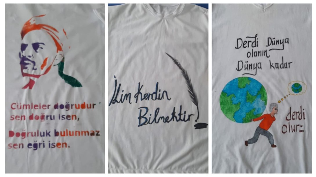 DİLİMİZİN ZENGİNLİKLERİ PROJESİ KAPSAMINDA LİSELER ARASI TSHIRT TASARIM YARIŞMASI SONUÇLARI